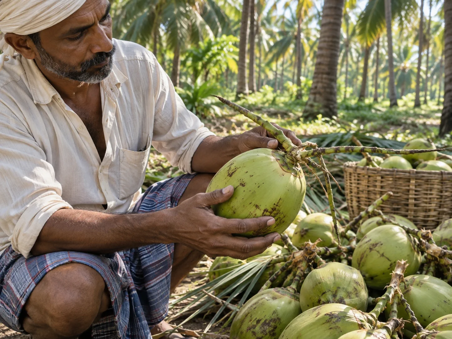 Where our journey began — the coconut farm